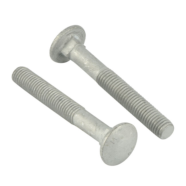 Hot dip Galvanized Finish With Half Thread Carriage Bolt